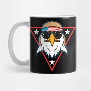 American Bald Eagle Mullet Sunglasses Patriotic Mug
